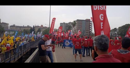 گزارش عمر مینایی از برگزاری اول ماه مه روز جهانی کارگر در ترکیه